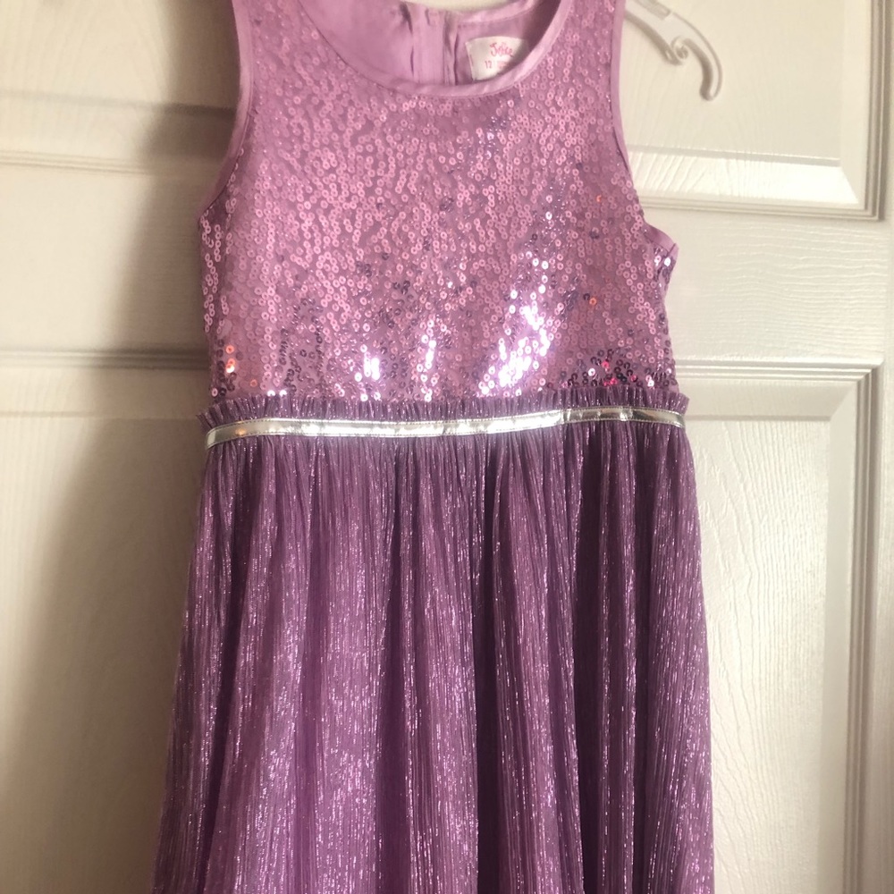 Lavender Justice size 12 sequin dress